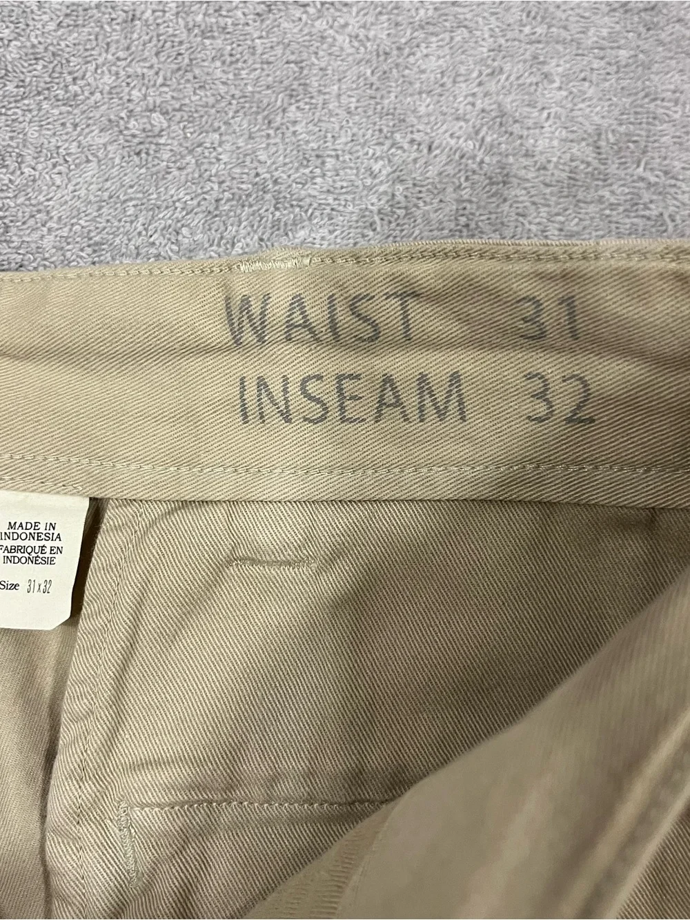 RRL Double RL Ralph Lauren Officer's Chino Pants size 31x32 Straight Fit NWT